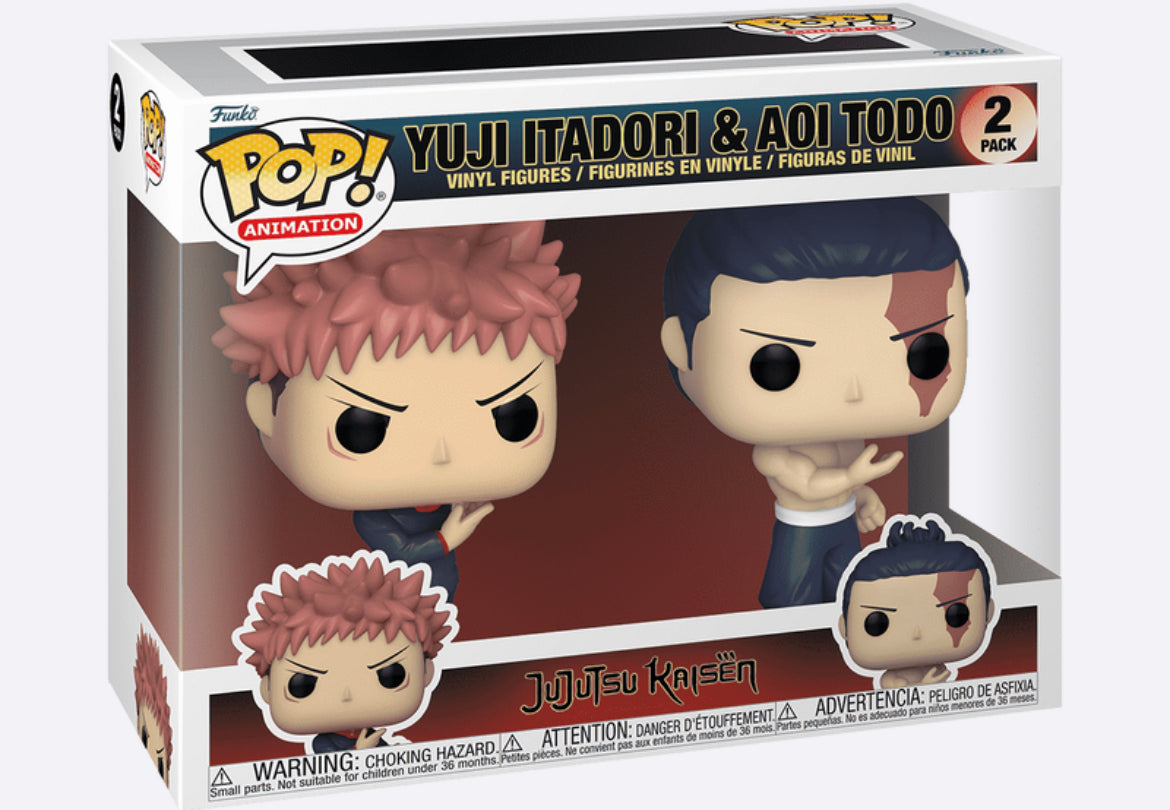 Funko Pop! Jujutsu Kaisen - Yuji Itadori & Aoi Todo 2 Pack