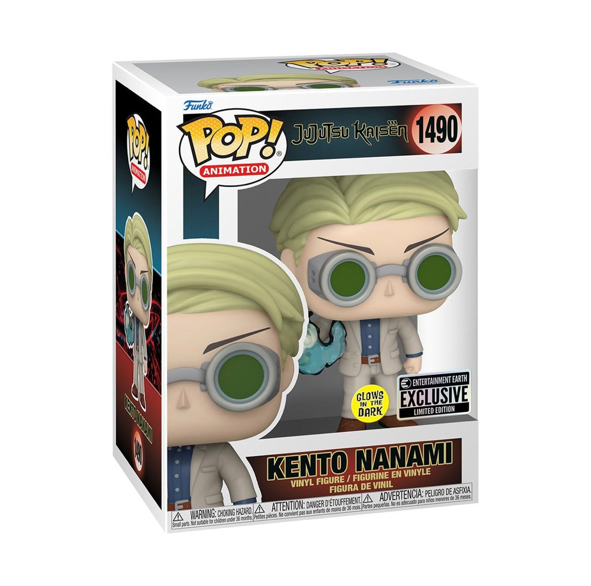 Funko Pop! Jujutsu Kaisen Kento Nanami Glow-in-the-Dark Entertainment Earth Exclusive