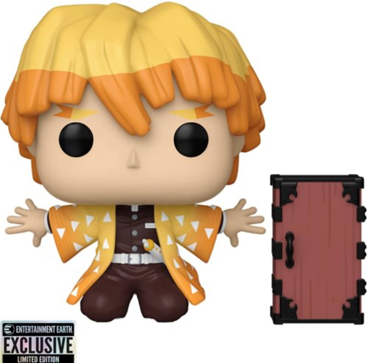 Funko Pop! Demon Slayer Zenitsu Protecting Nezuko's Box Entertainment Earth Exclusive