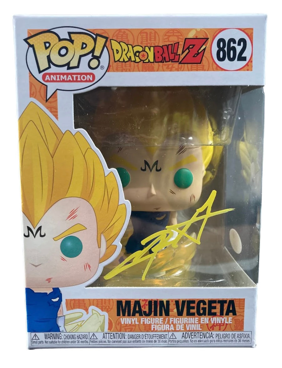 Funko Pop! Dragon Ball Z: Majin Vegeta SIGNED by Christopher Sabat (JSA Certified)
