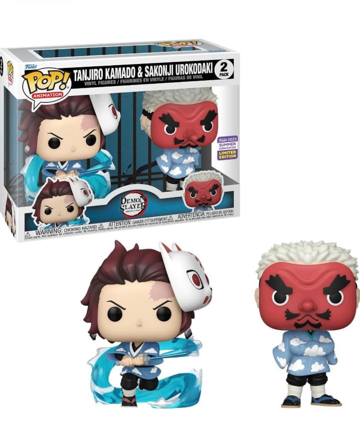 Funko Pop! Demon Slayer Tanjiro & Urokodaki 2 Pack