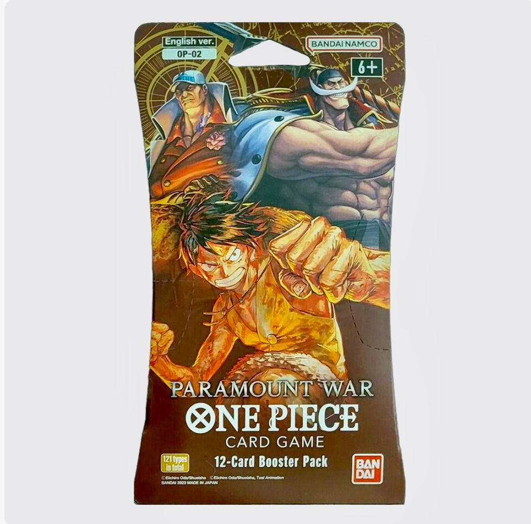 One Piece Paramount War - Sleeved Booster Pack - Paramount War (OP02)