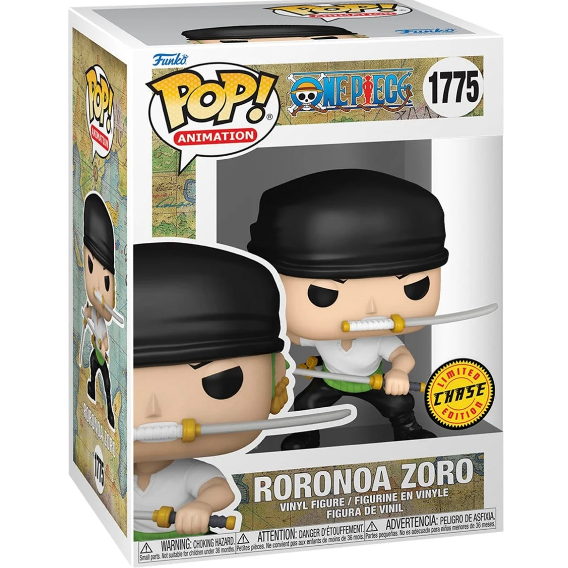 Pre-Order Funko Pop! One Piece Roronoa Zoro with Swords (Chance of Chase)